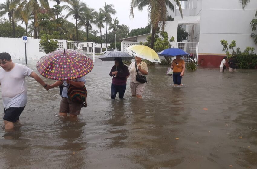 Mazatlán Paralizado por las Torrenciales Lluvias y Fuertes Vientos