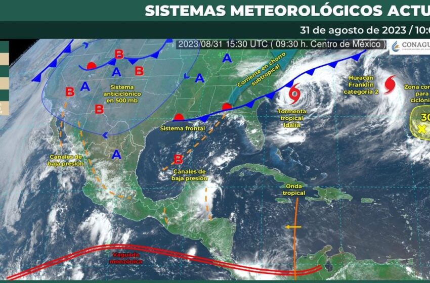  Probabilidad de lluvias para Mazatlán