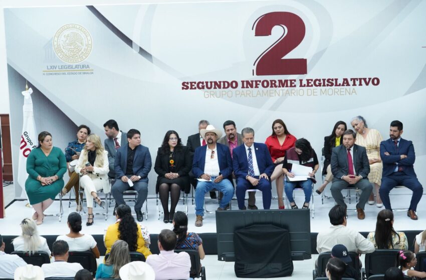  Presenta Grupo Parlamentario de Morena segundo informe de labores legislativas