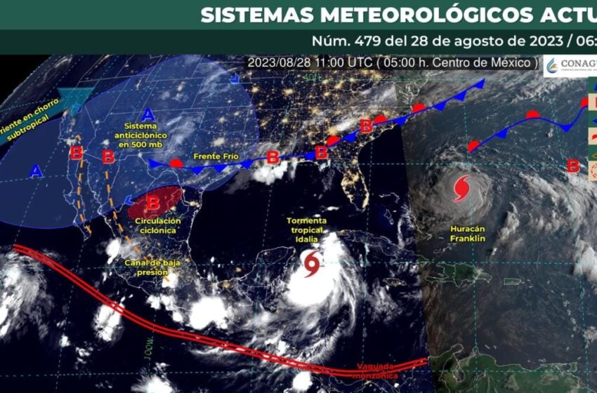  Se esperan lluvias a lo largo del día en Sinaloa; por la tarde serían más intensas