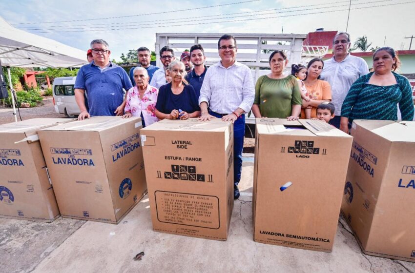  Programa “Peso a peso” llega a las comunidades de Camacho y Recreo en Mazatlán