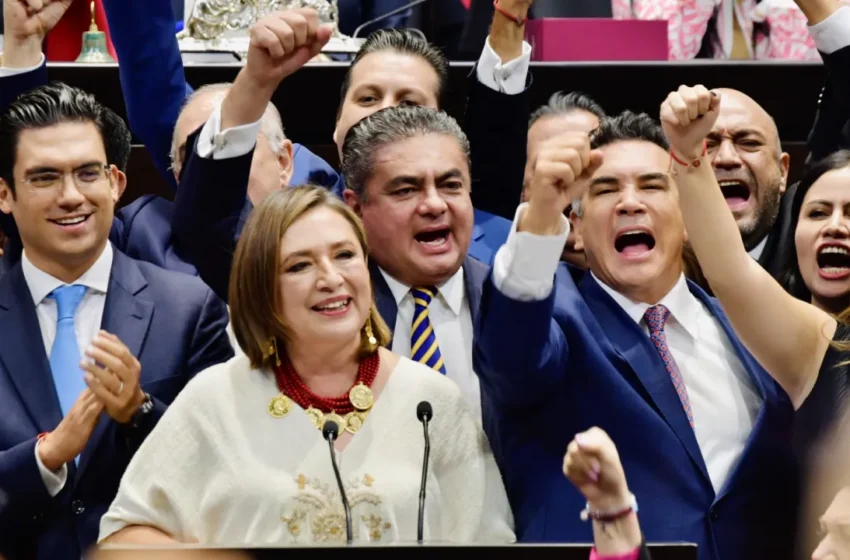  Xóchitl Gálvez convierte la sesión del Congreso General en acto de campaña