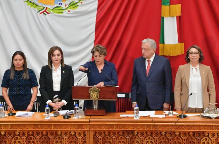  Delfina Gómez toma protesta como gobernadora del Edomex; termina era del PRI