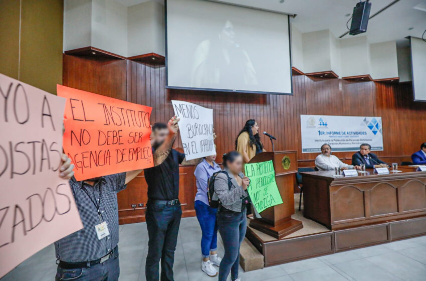  ¡La protección no se mendiga! Se manifiestan en 1er. Informe de titular del Instituto de Protección a Periodistas en Sinaloa