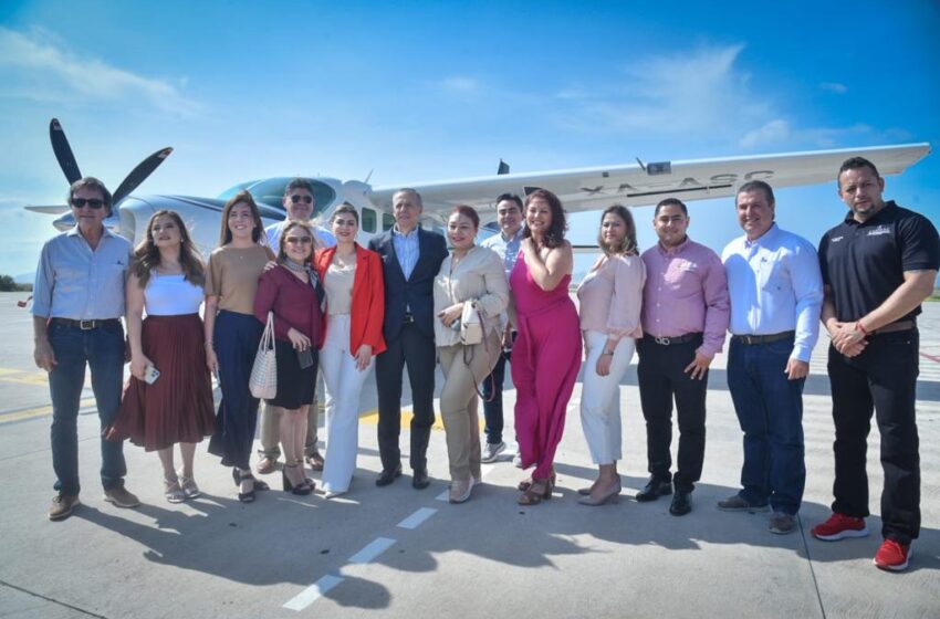  Inaugura Gerardo Vargas Landeros vuelo Los Mochis-San José del Cabo