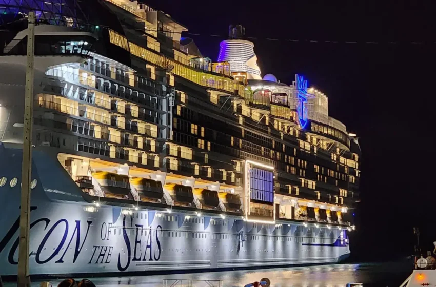  El ‘Icon of the Seas’, el crucero más grande del mundo, llega a Miami para su inauguración