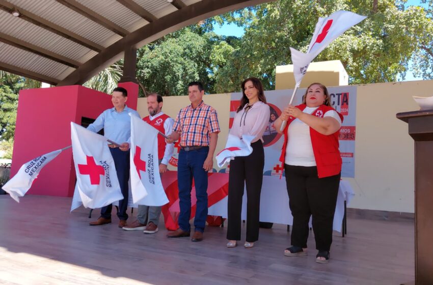  Inicia Colecta Nacional de Cruz Roja 2024 en Salvador Alvarado; van por una meta de 900 mil pesos