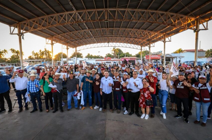  Pobladores del campo pesquero Las Aguamitas manifiestan respaldo a los candidatos al Senado de Morena