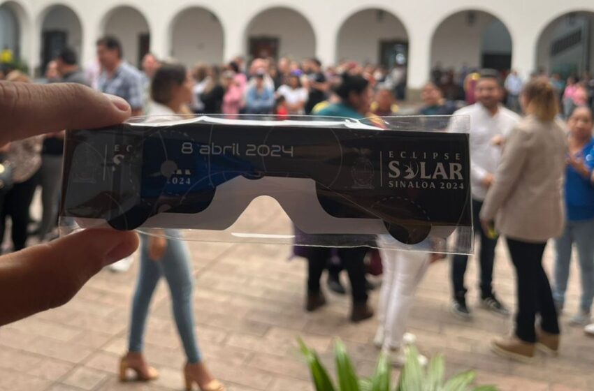  ¡Ya llegaron! Puedes pasar al Ayuntamiento de Culiacán por tus lentes gratis para ver el eclipse