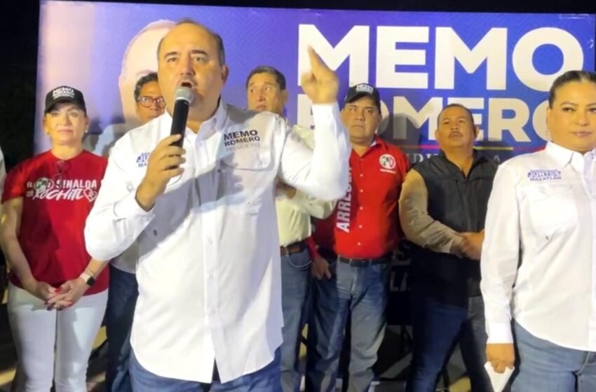  En la colonia Azteca, ‘Memo Romero’ arranca campaña por la presidencia de Mazatlán
