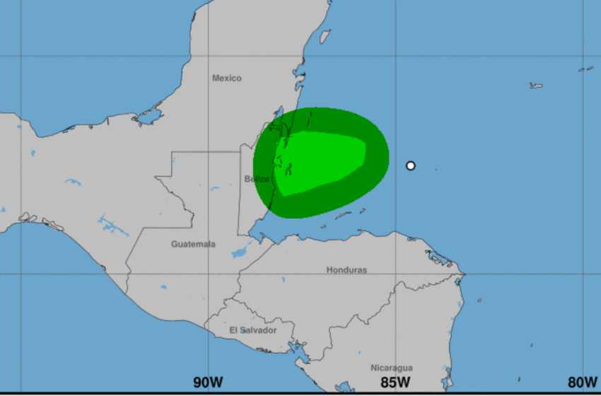  La tormenta tropical Nadine se forma al este de Belice; amenaza con fuertes lluvias para Belice y el este de México