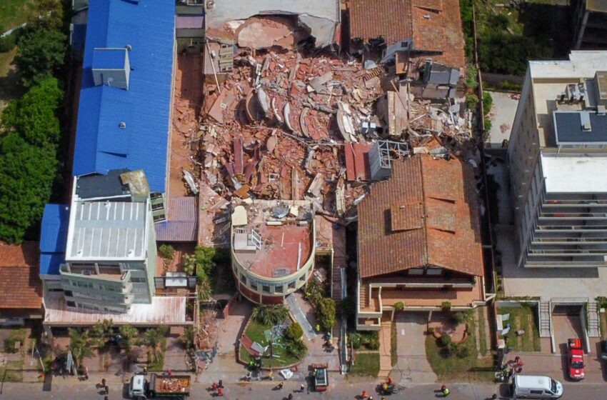  Autoridades confirman otra persona muerta tras el derrumbe de un hotel en la ciudad argentina de Villa Gesell