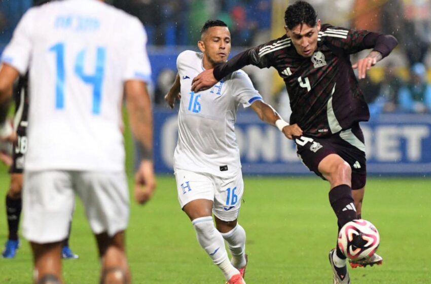  2-0. Honduras vence a México con doblete de Luis Palma