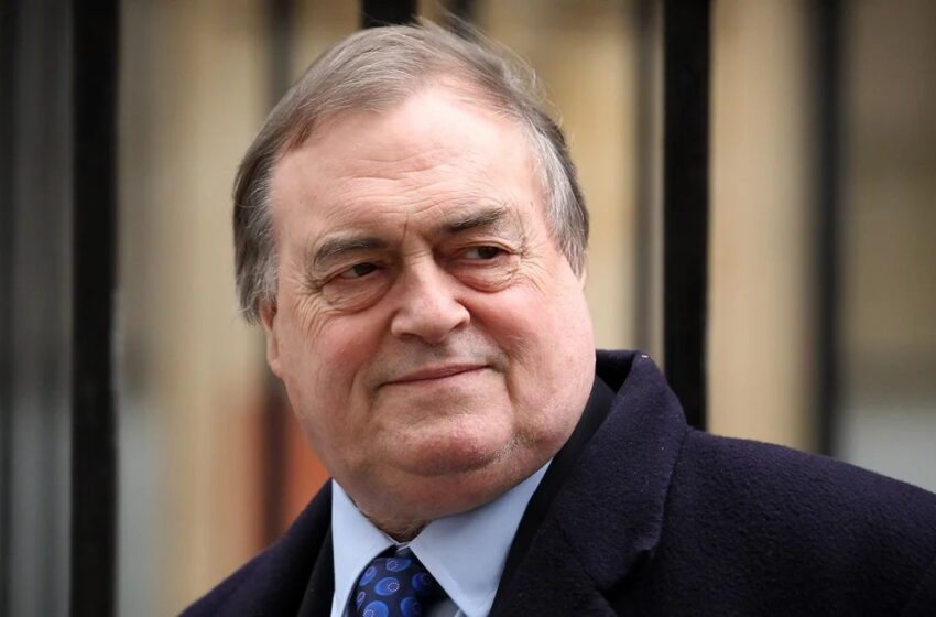  John Prescott, exviceprimer ministro del Reino Unido, muere, según informa su familia