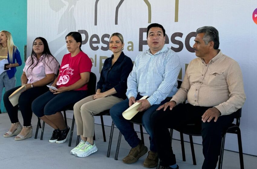 Entrega Alcaldesa apoyos del programa Peso a Peso del Bienestar en El Habal