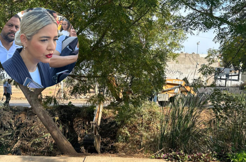 Avanza la limpieza y desazolve de canales pluviales de Mazatlán: Estrella Palacios