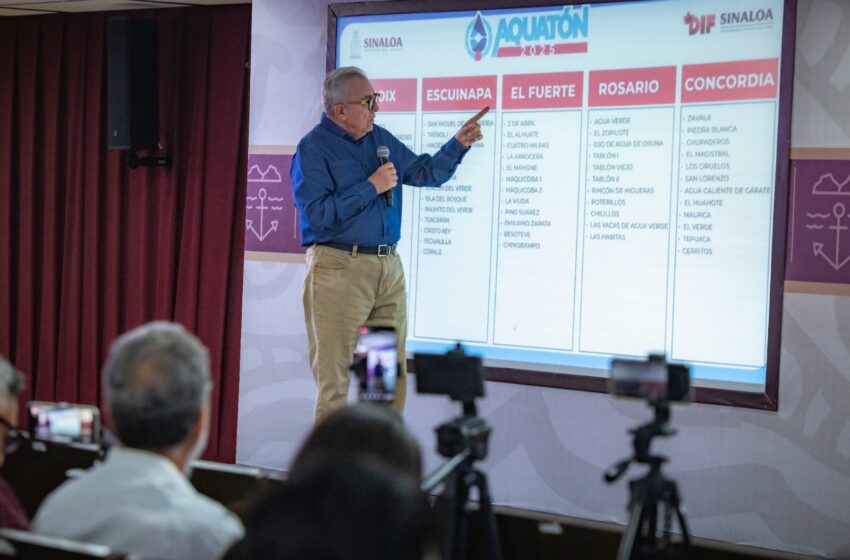  Inició el Sistema DIF estatal la distribución del agua purificada recaudada en el Aquatón 2025, informa el Gobernador Rocha
